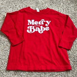 Merry Little Babe 🎄 Long Sleeve Shirt
